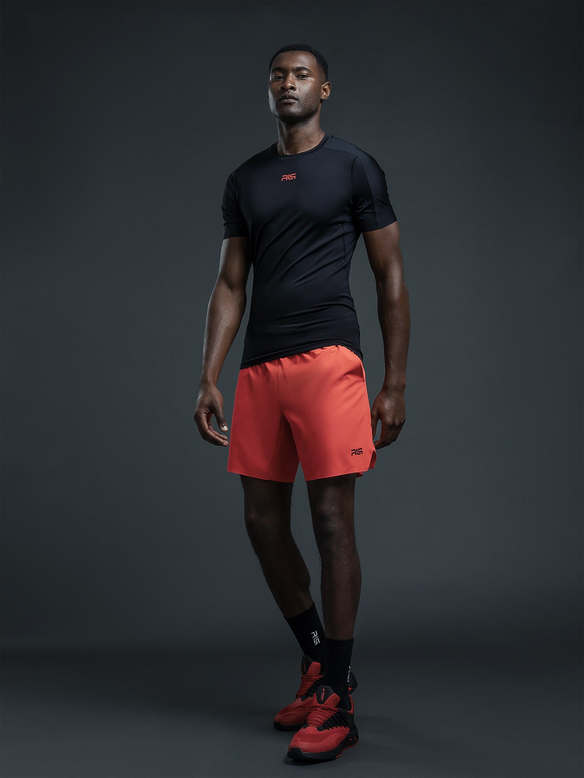 Graphic depicting a hexagonal cropped photo of an interior room design with grid lines along its borders.