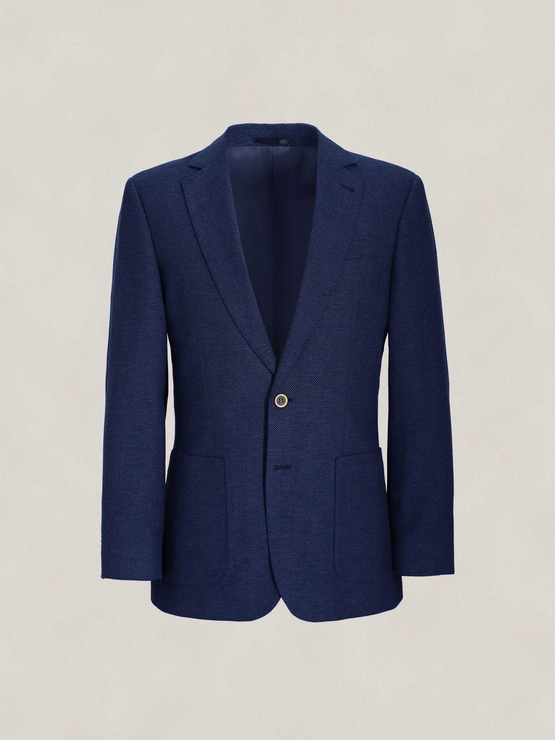 Graphic depicting a hexagonal cropped photo of an interior room design with grid lines along its borders.